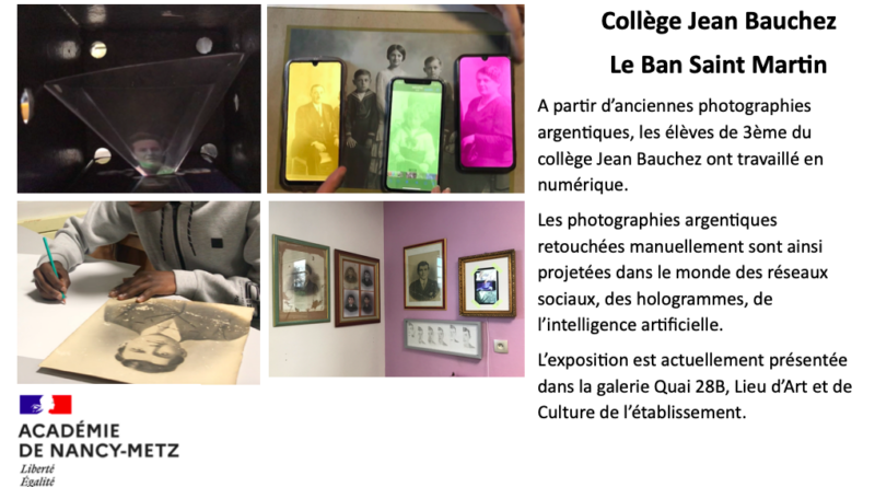 Collège Jean Bauchez – Exposition Argentique-Numérique