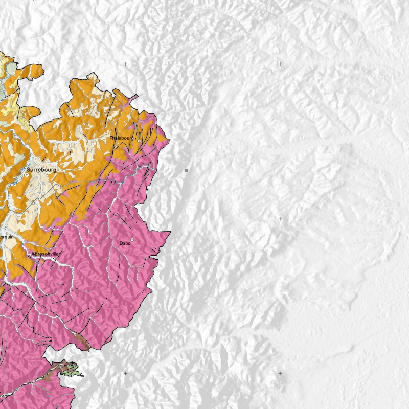 Carte géologique - Haut Barr (67) - zoom A