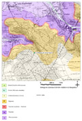 Extrait de carte géologique - Saint Pancré (54)