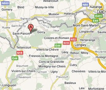 localisatio de saint Pancré
