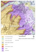 Extrait de carte géologique - Malancourt-la-Montagne (57)