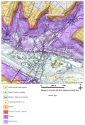 Extrait de carte géologique - Neuves-Maisons (54)