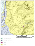 Extrait de carte géologique - Villacourt (54)