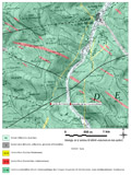 Extrait de carte géologique - La Croix-Aux-Mines (88)