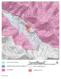 Extrait de carte géologique - Turquestein-Blancrupt(57) 