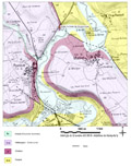Extrait de carte géologique - Poussay (88)