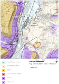 Extrait de carte géologique - Novéant-sur-Moselle (57)