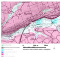 Extrait de carte géologique - Bellefontaine (88)