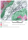 Extrait de carte géologique - Le Val d'Ajol (88)