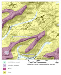 Extrait de carte géologique - Veckring (57)