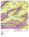 Extrait de carte géologique - Klang (57)