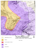 Extrait de carte géologique - Bouxières /s Froidmont (54)