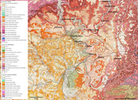Extrait de carte géologique - Sarreguemines (57)