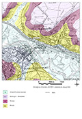 Extrait de carte géologique - Varangéville (54)