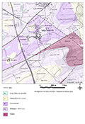 Extrait de carte géologique - Mécleuves (57)