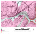Extrait de carte géologique - Bains-les-Bains (88)