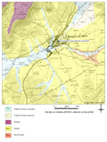 Extrait de carte géologique - Martigny-les-Bains (88)