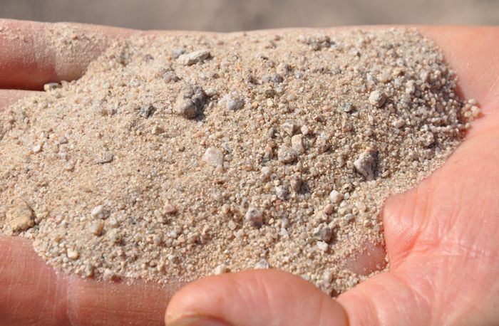 granulométrie hétérogène des sables