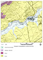 Extrait de carte géologique - Einville-au-Jard (54)