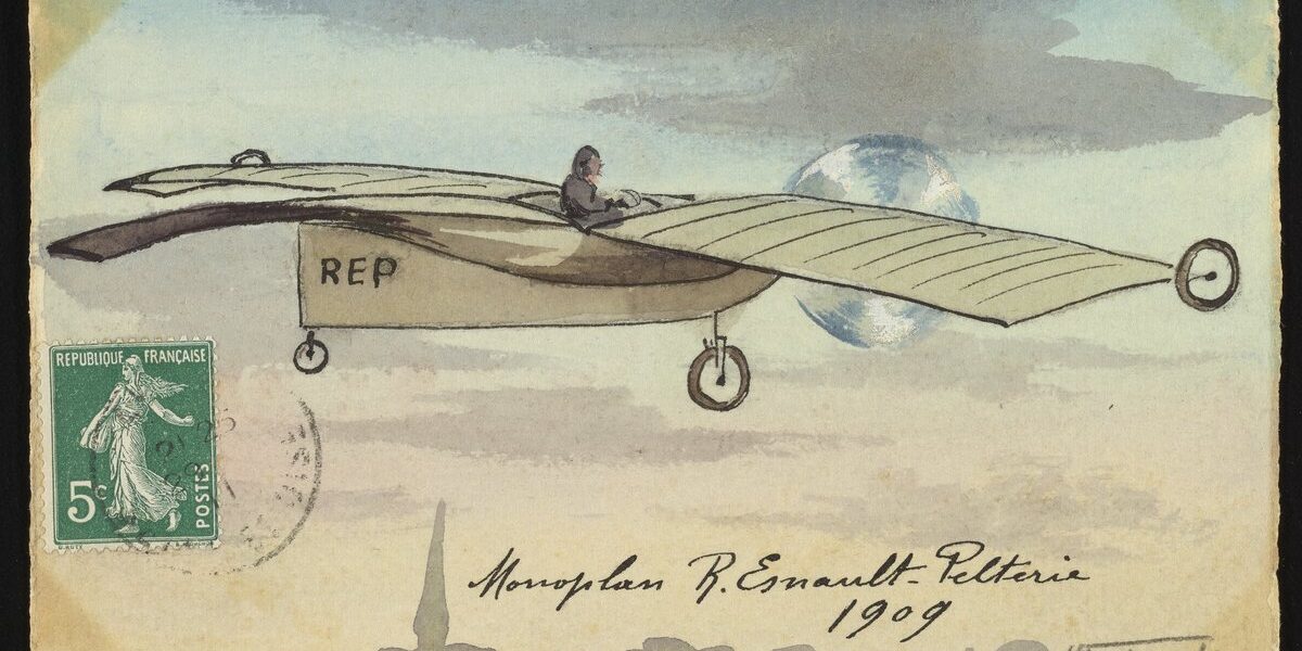 22 JANVIER 1907 : ROBERT ESNAULT-PELTERIE DÉPOSE LE BREVET DU « MANCHE », PERMETTANT DE DIRIGER UN AÉROPLANE 22 JANVIER 1907 : ROBERT ESNAULT-PELTERIE DÉPOSE LE BREVET DU « MANCHE », PERMETTANT DE DIRIGER UN AÉROPLANE