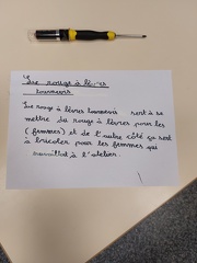 Le rouge à lèvre tournevis