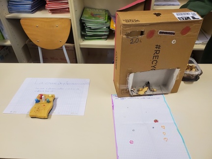 La craie à plusieurs couleurs 