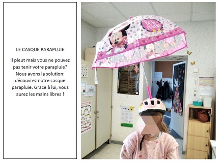 Le casque parapluie
