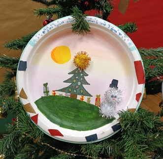 Assiettes Chants de Noël détails (1)