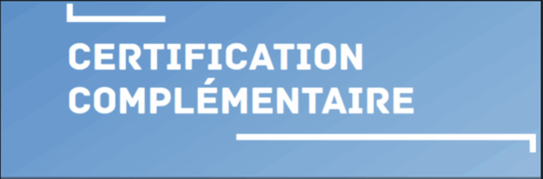 NOTE D’INFORMATION AUX CANDIDATS A LA CERTIFICATION COMPLEMENTAIRE 2026