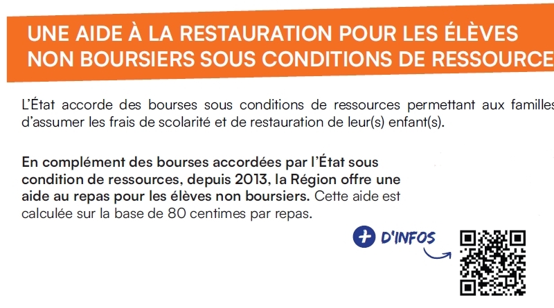 Aide à la restauration scolaire