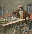 Lavoisier dans son laboratoire
